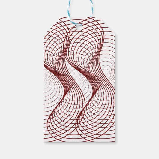 3D Apple of Our Eye Geometric Baby Shower ギフトタグ (裏面)