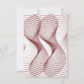 3D Apple of Our Eye Geometric Baby Shower サンキューカード (裏面)