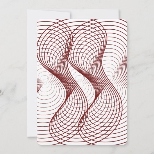 3D Apple of Our Eye Geometric Baby Shower 招待状 (裏面)