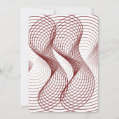 3D Apple of Our Eye Geometric Baby Shower 招待状 (裏面)