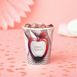 3D Apple of Our Eye Geometric Baby Shower 紙コップ