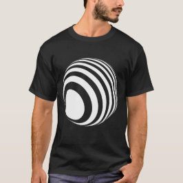 3D-Ball mit weißen Streifen -  Tシャツ