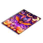 3D bats pumpkins halloween ノートブック (左側)