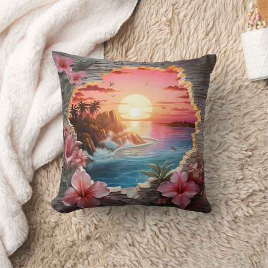 3D beach cushion クッション (ブランケット)