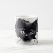 3D Black cat モーフィングマグカップ (中央)