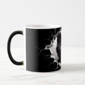 3D Black cat モーフィングマグカップ (左)