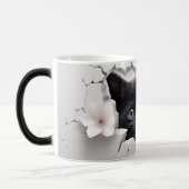 3D Black cat モーフィングマグカップ (左)