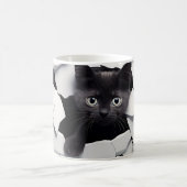 3D Black cat モーフィングマグカップ (中央)