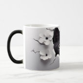 3D Black cat モーフィングマグカップ (左)