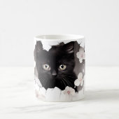 3D Black cat モーフィングマグカップ (中央)