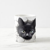 3D Black cat モーフィングマグカップ (中央)