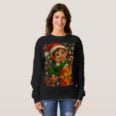 3D cartoon Christmas sweatshirt スウェットシャツ (正面フル)