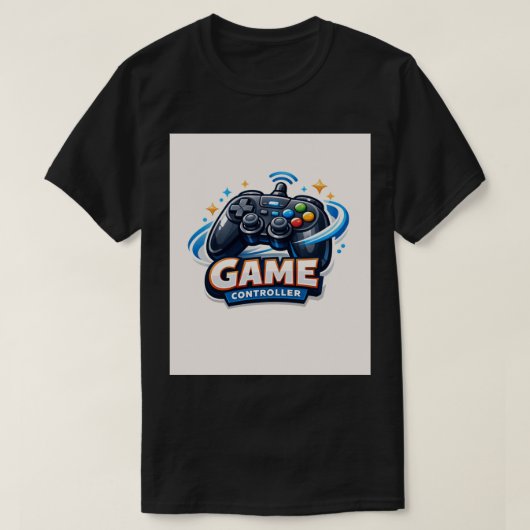 3D Cartoon Gaming Controller T-Shirt Logo Tシャツ (デザイン正面)