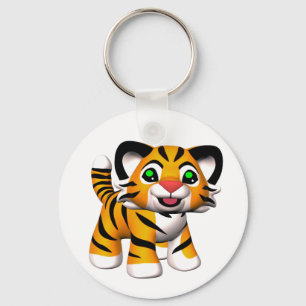 3D Cartoon Tiger Cub Keychains キーホルダー