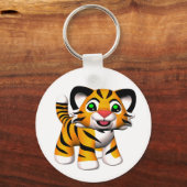 3D Cartoon Tiger Cub Keychains キーホルダー (正面)
