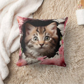 3D cat pillow クッション (ブランケット)