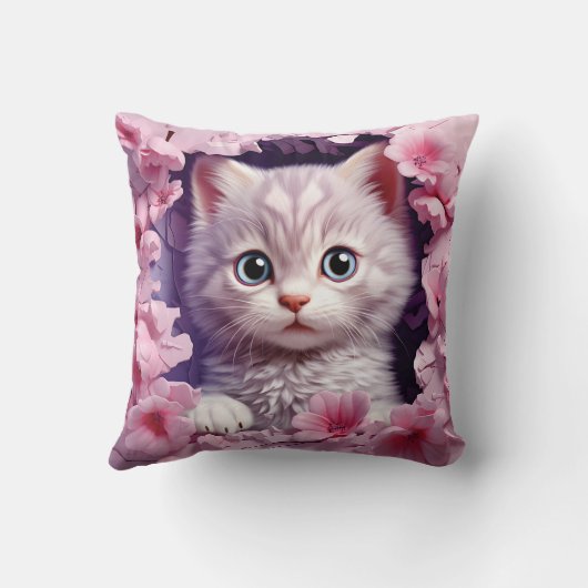 3D cat pillow クッション (裏面)