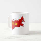3D CCCP (地図)のマグ コーヒーマグカップ (正面左)