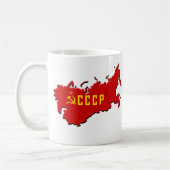 3D CCCP (地図)のマグ コーヒーマグカップ (左)