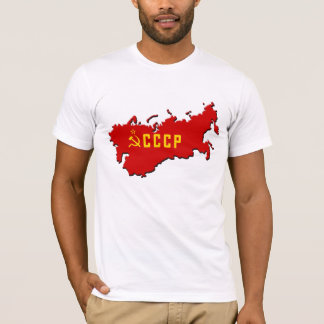 3D CCCP (地図) Tシャツ