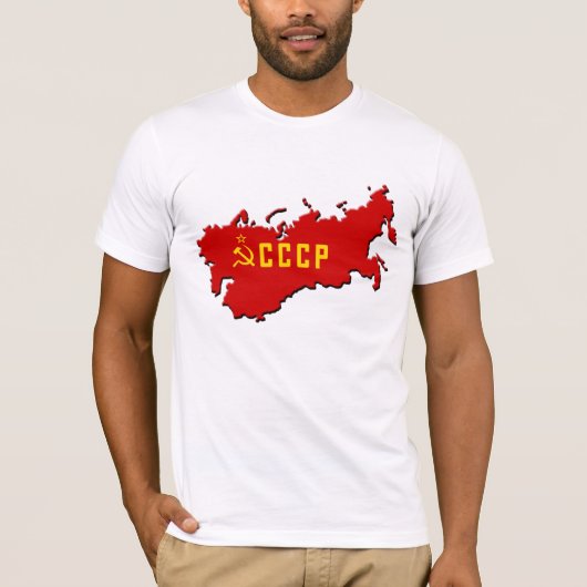 3D CCCP (地図) Tシャツ (正面)