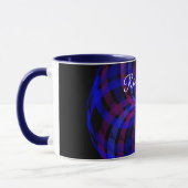 3D Center Flower Petal Geometric Coffee Mug マグカップ (左)