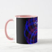 3D Center Flower Petal Geometric Coffee Mug マグカップ (左)