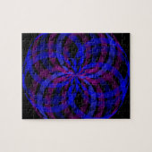 3D Center Flower Petal Geometric Puzzle ジグソーパズル (横)