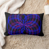 3D Center Flower Petal Geometric Throw Pillow ランバークッション (ブランケット)