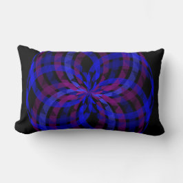 3D Center Flower Petal Geometric Throw Pillow ランバークッション