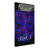 3D Center Geometric Flower Petal Mini Clipboard ミニクリップボード (アングル)