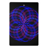 3D Center Geometric Flower Petal Mini Clipboard ミニクリップボード (裏面)