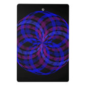 3D Center Geometric Flower Petal Mini Clipboard ミニクリップボード (裏面)