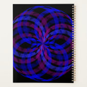 3D Center Geometric Flower Petal Spiral Planner プランナー手帳 (裏面)