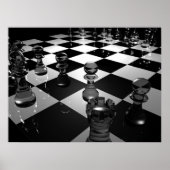 3d_chess_board_wallpaper_3d_models_3d_wallpaper_19 ポスター (正面)
