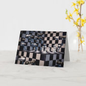 3D chess greeting card カード (黄色い花)