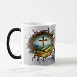 3D Christian Cross モーフィングマグカップ
