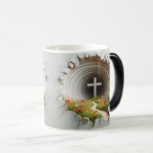 3D Christian Cross モーフィングマグカップ (正面右)