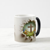 3D Christian Cross モーフィングマグカップ (正面右)