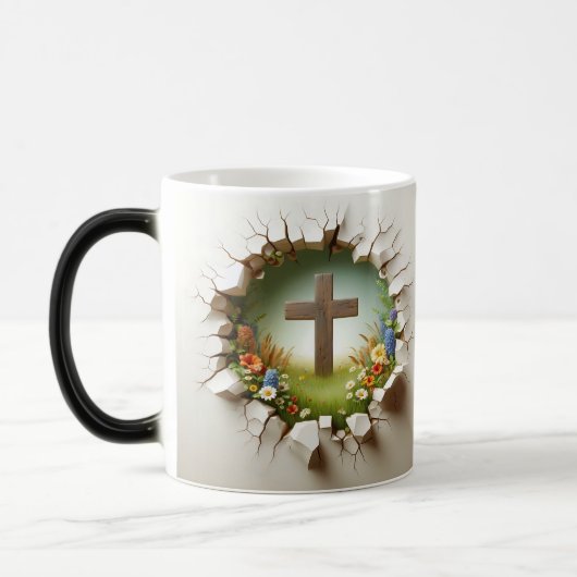 3D Christian Cross モーフィングマグカップ (左)
