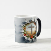 3D Christian Cross モーフィングマグカップ (正面右)