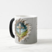 3D Christian Cross モーフィングマグカップ (正面左)