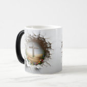 3D Christian Cross モーフィングマグカップ (正面左)