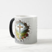 3D Christian Cross モーフィングマグカップ (正面左)
