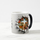 3D Christian Cross モーフィングマグカップ (正面右)