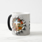 3D Christian Cross モーフィングマグカップ (正面左)