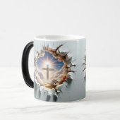 3D Christian Cross モーフィングマグカップ (正面左)