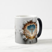 3D Christian Cross モーフィングマグカップ (正面右)