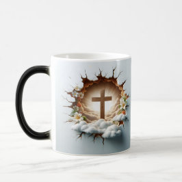 3D Christian Cross モーフィングマグカップ