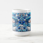 3D Christmas Snowman コーヒーマグカップ (中央)